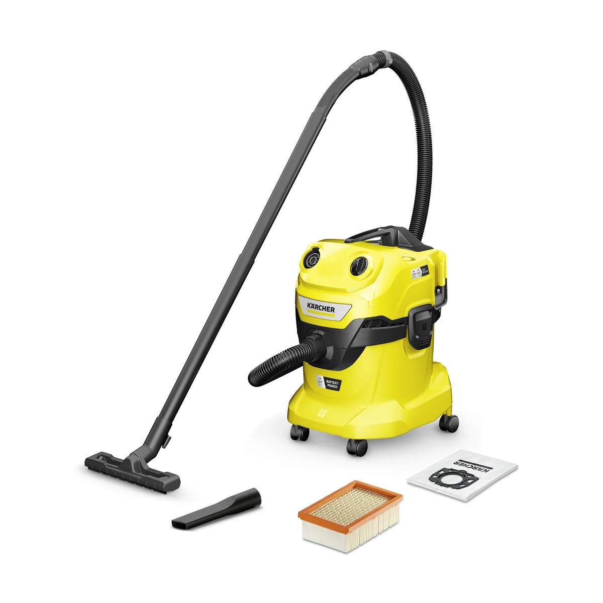Kärcher Akumulatorowy odkurzacz uniwersalny WD 4-18 Dual (wersja bez akumulatora i ładowarki)