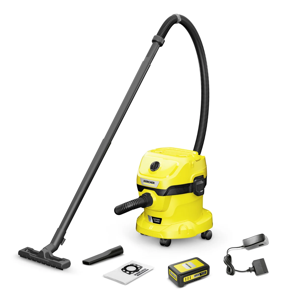 Kärcher Akumulatorowy odkurzacz uniwersalny WD 2-18 V Battery Set V-12/18