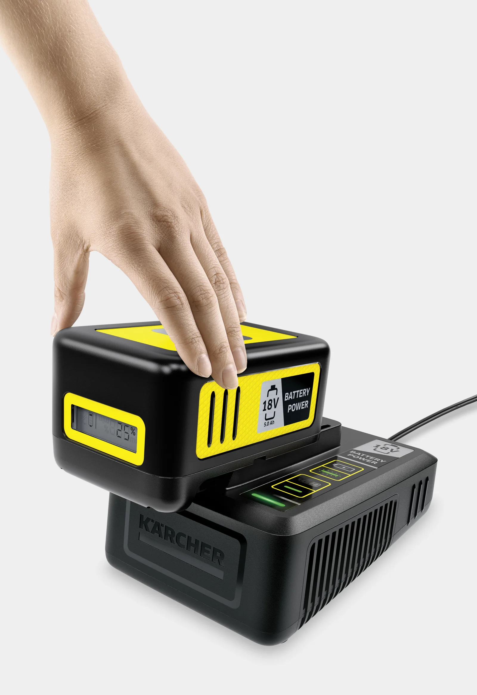 Kärcher Zestaw: szybka ładowarka + bateria 18 V / 5.0 Ah
