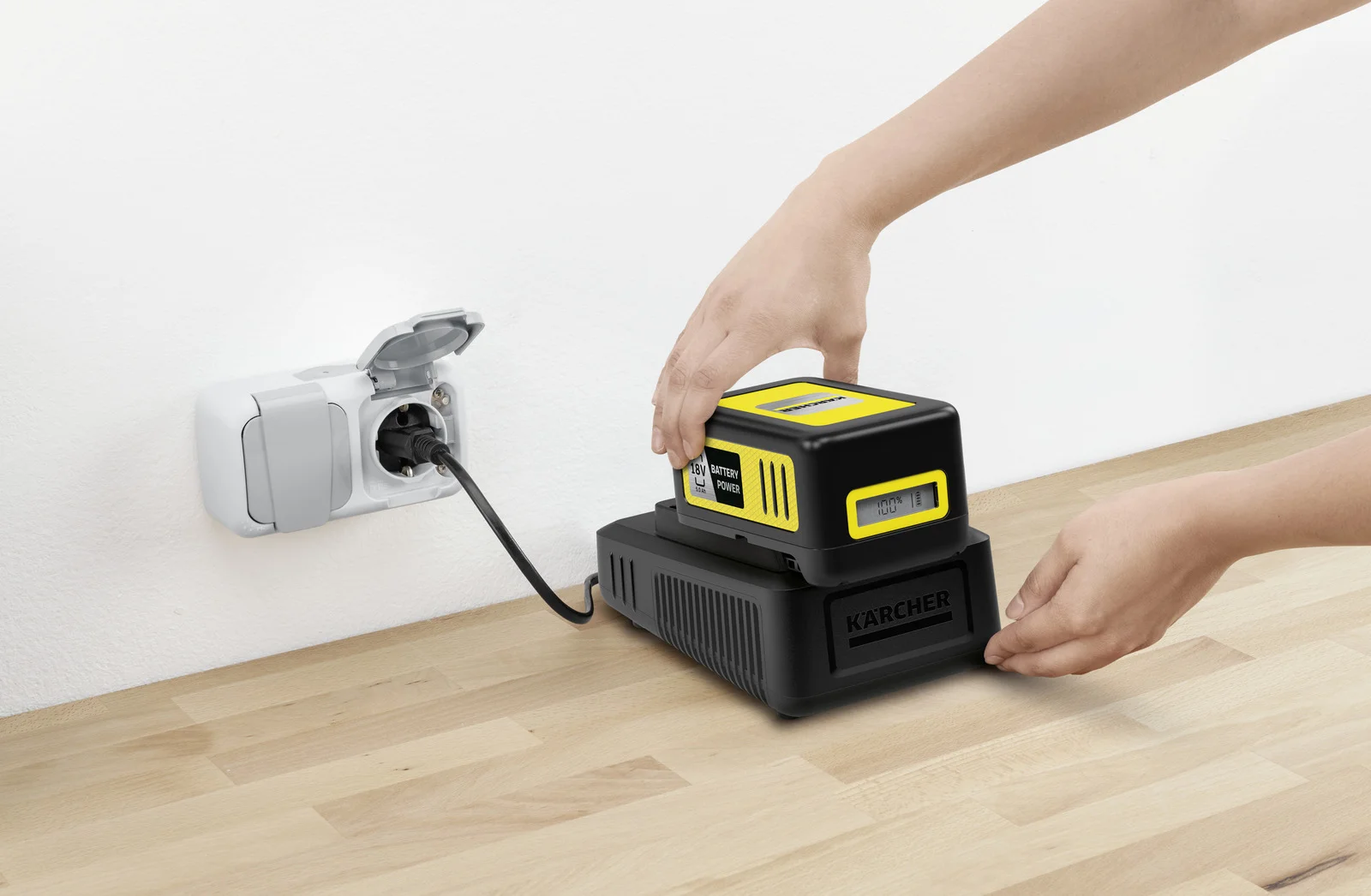Kärcher Zestaw: szybka ładowarka + bateria 18 V / 5.0 Ah